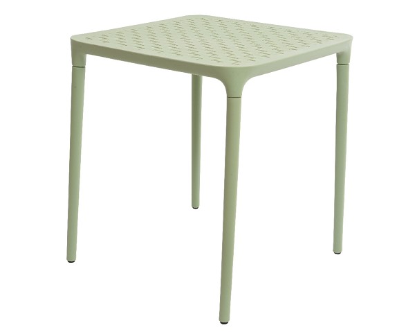 Tafel Porto kunststof 65x65cm groen DagrosBrunsting Groothandel