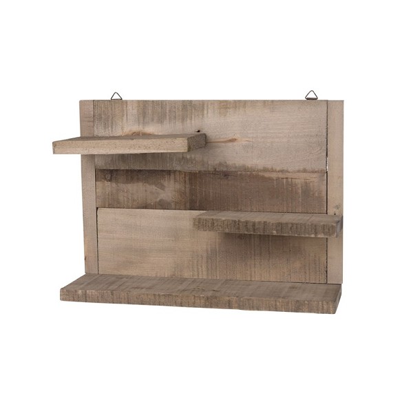 Wandrek oud hout 38x12x28cm DagrosBrunsting Groothandel